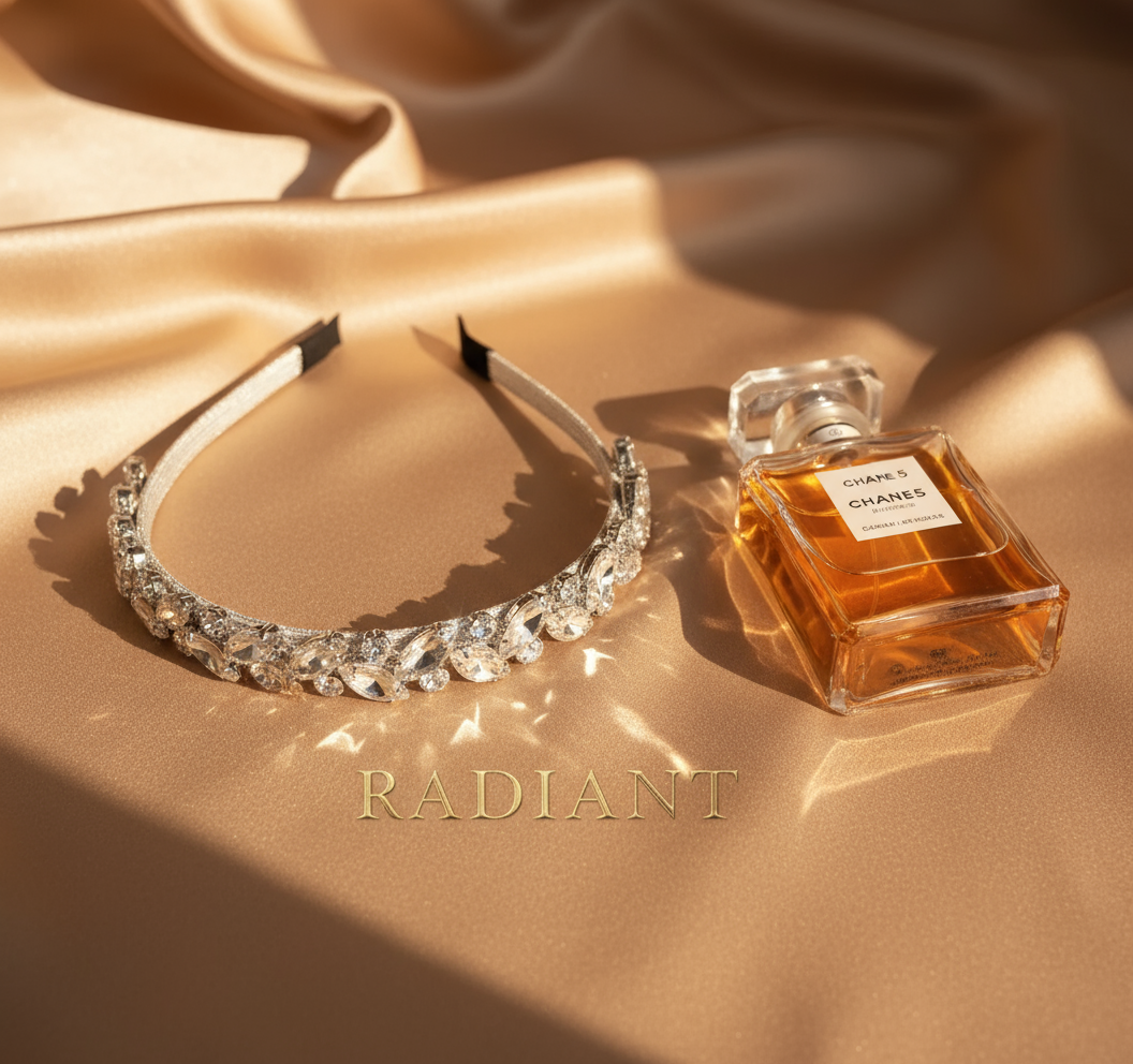 Radiant Stimulated Diamonds Headband - Luxury Statement Piece